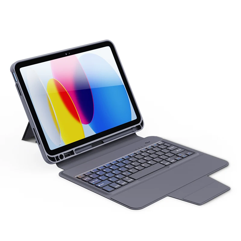 YiLing портативная Bluetooth-клавиатура BT 5 0 чехол из ТПУ для IPAD 10 2
