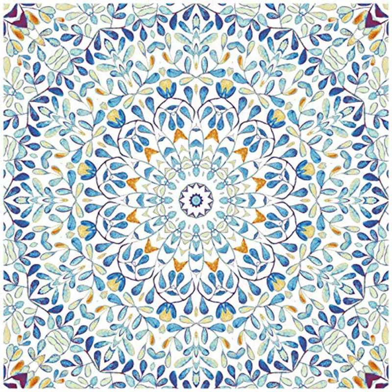 Blue floral self adhesive wallpaper design bedroom living room kitchen wallpaper factory price