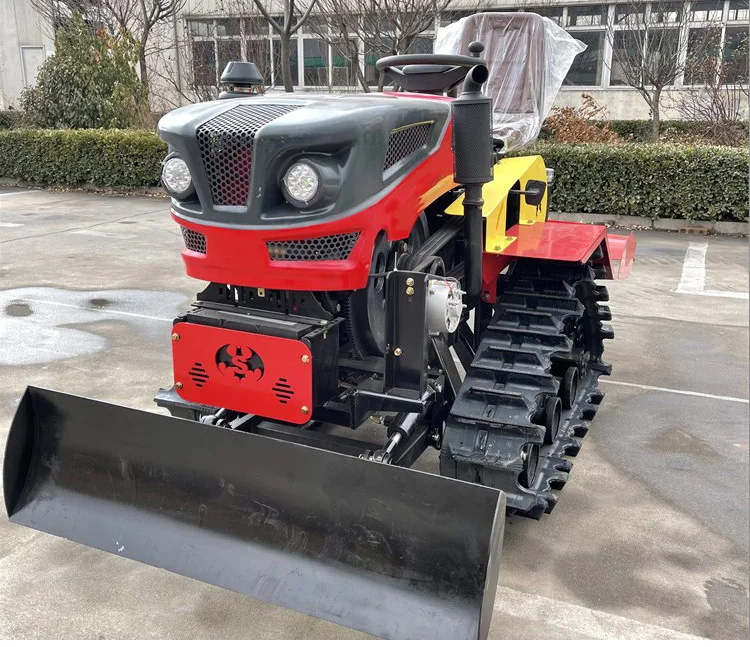 Crawler Tractor 35HP 50HP 80HP 120HP Agricultural Rubber Crawler Tractor with COMPLIMENTARY multifunctional accessories