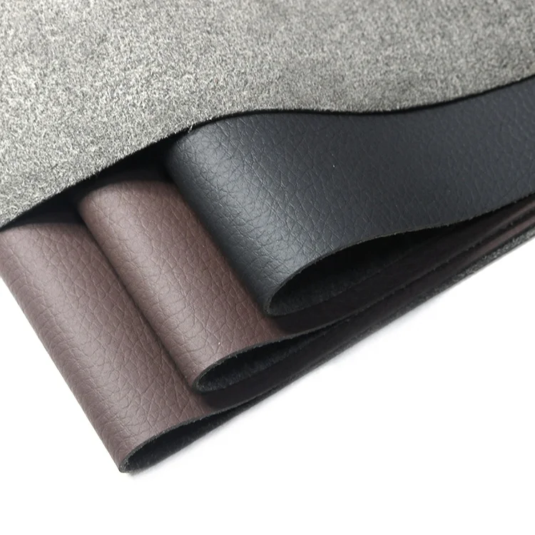 pu leather Most popular auto grain PU Microfiber leather 1.2MM  car fabric leather
