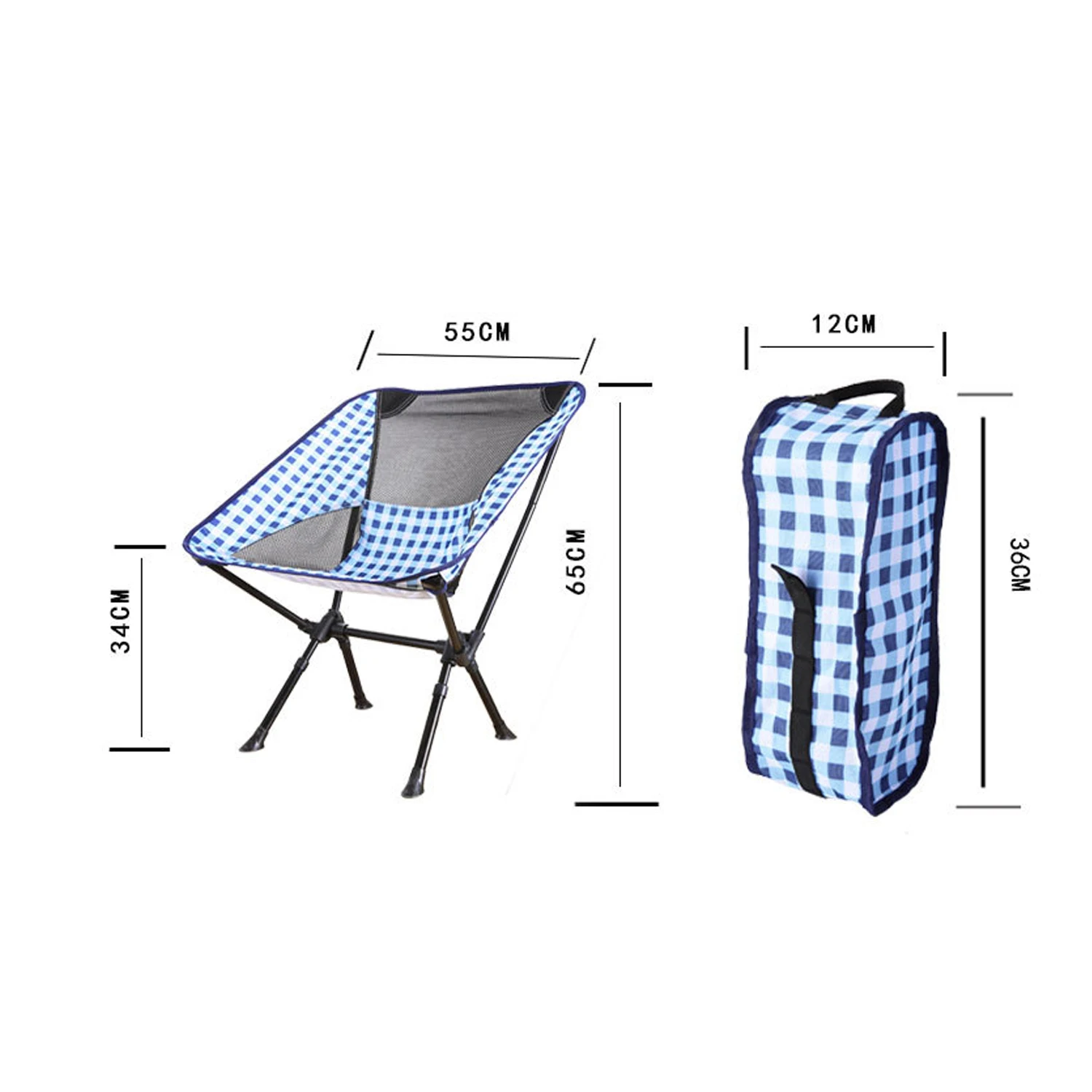 
Heavy Duty Capacity Camping Folding Beach Outdoor Ultralight Portable Fishing Folding Chairs 
