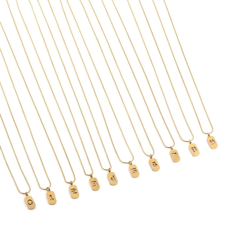 Buy without Hesitation! I Have a Stack of Your Lucky Numbers, Stainless Steel Necklace, Simple All-Match Clavicle Chain, Fashion