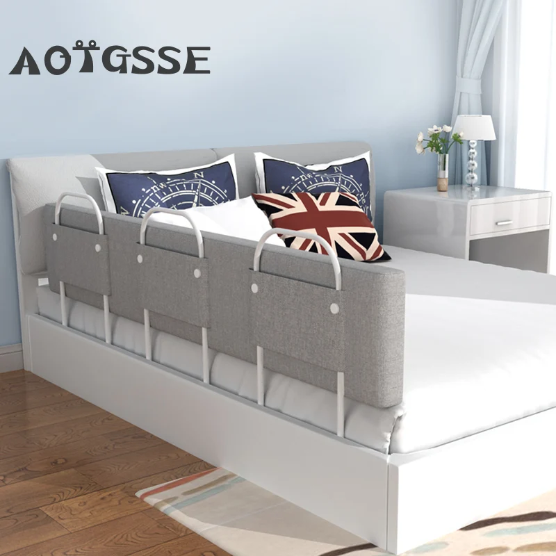 Portable Folding New Kids Cot Fence Crib Bed Barrier Safety Baby Bed Rail Child Guard for Toddlers