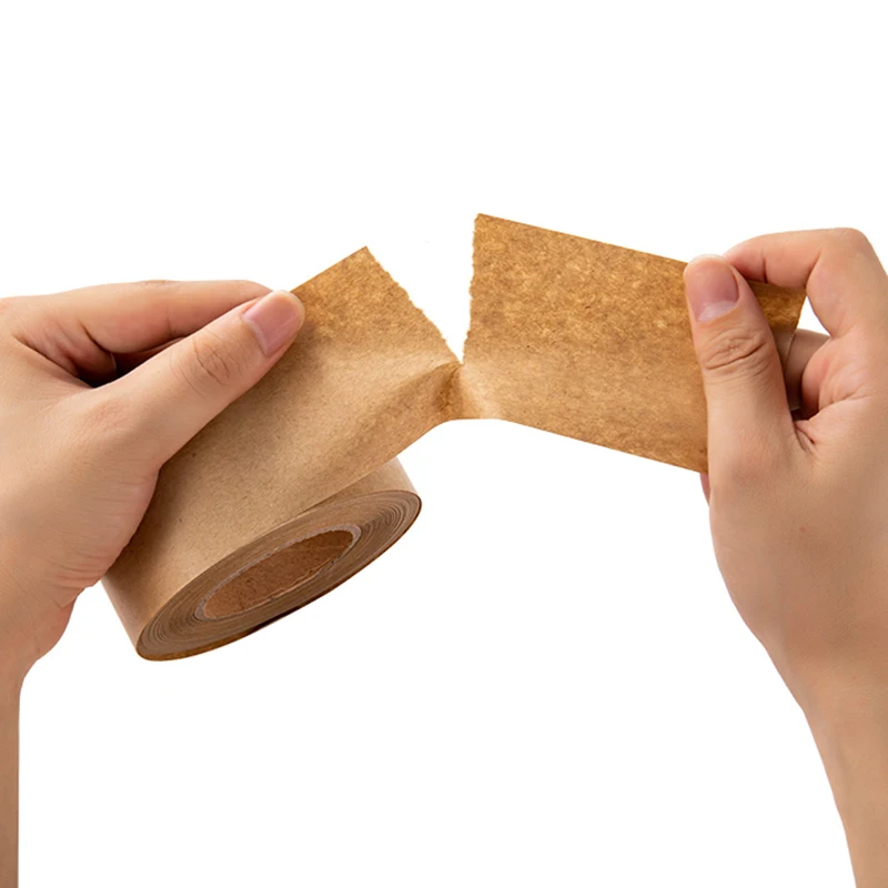 BYSLI Hot melt glue Paper 2 Inch Packing Packaging brown non adhesive kraft paper tape