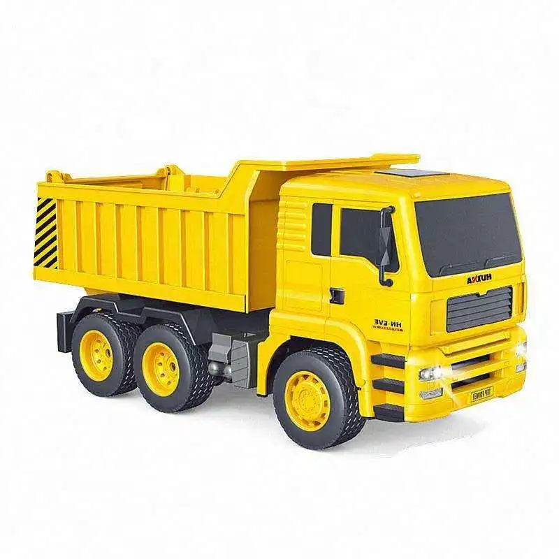 Tiktok Hot Selling HuiNa 1337 1/18 RC Dump Truck  2.4Ghz 6-Channel Kids Construction Vehicle  Series Radio Control Toys