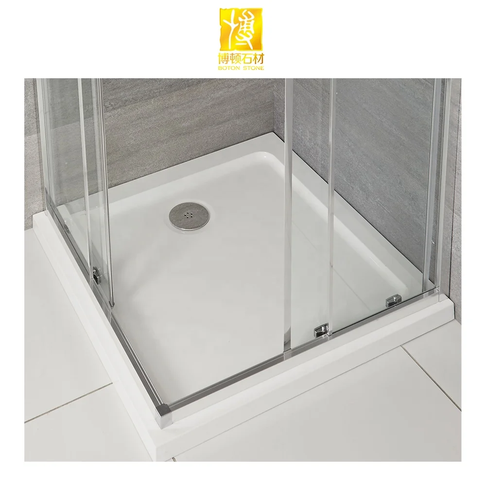 New customized design artificial stone bathroom shower tray with good price
