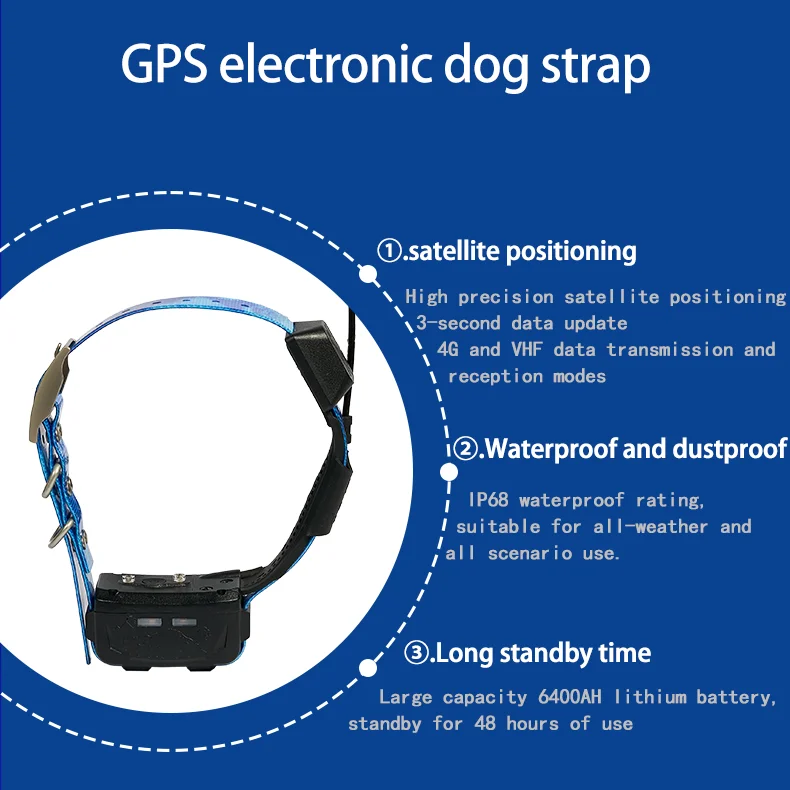 Водонепроницаемый трактивный gps собака один привод два VHF/4g трансивер трекер без sim-карты