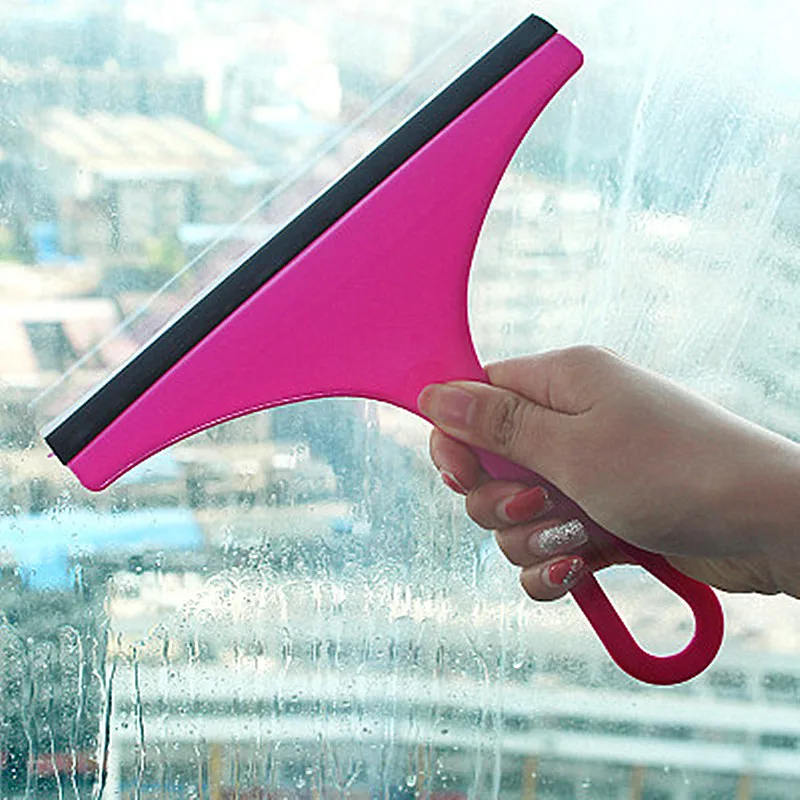 DS4439 Silicone Shower Squeegees Glass Wiper Scraper Window Cleaner Bathroom Squeegee Small Squeegee for Shower Glass Door