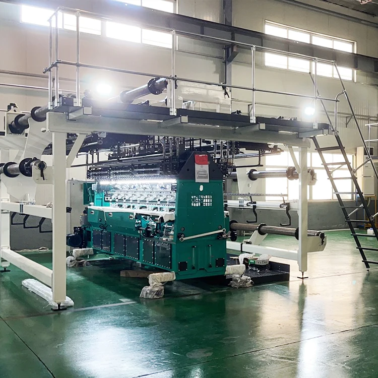 Bed knitting machine double needle bar knitting machine warp knitting machine