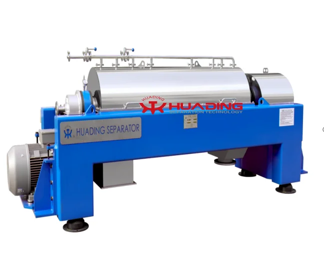Horizontal decanter centrifuge for solid liquid liquid separation automatic screw sedimentation discharging