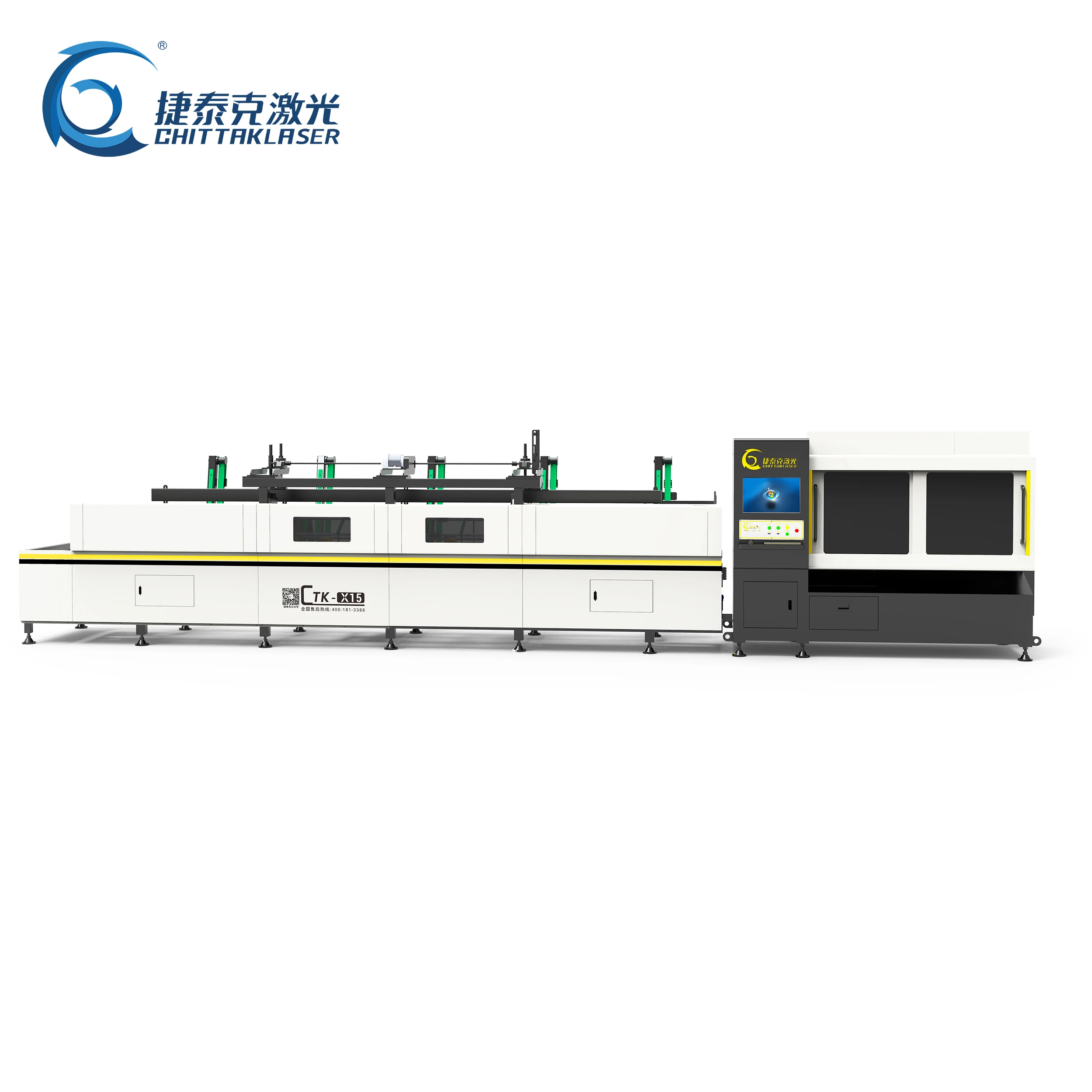 2022 trending products X15 High-speed 3D stainless steel tube automatic fiber laser metal tube cutting machine