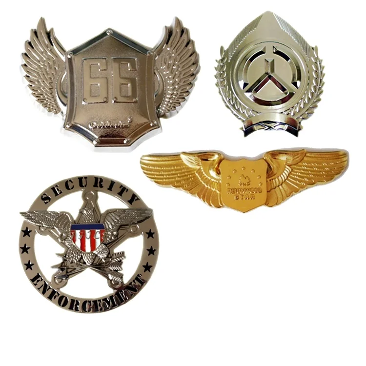 Flip Lapel Badge Souvenir Badge Guard Eagle Officer Safety Uniform Pin Badge US Agent Metal Personalised Custom 3D Engraved Logo