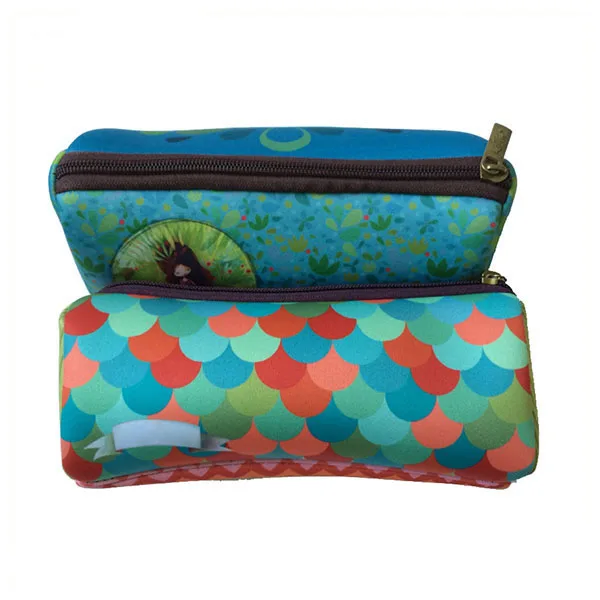 Wholesale Custom Cute neoprene printing pencil case