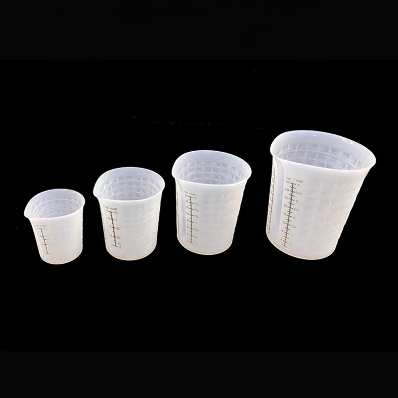 Food Grade Silicone Multicolor Multiple sizes Durable Portable Silicone Mixing Cups Silicone Measuring Cups Set
