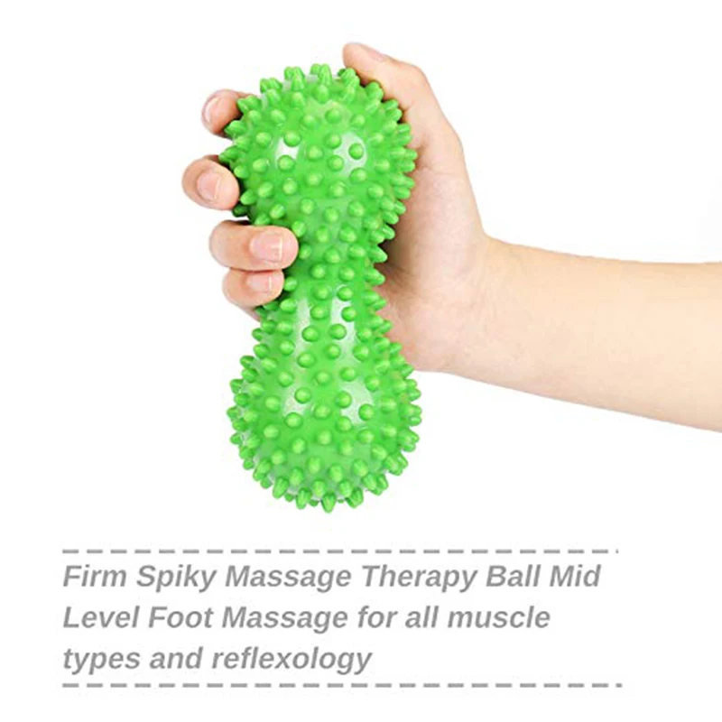 Original factory Custom Spiky Massage Balls Hard Soft Stress Reflexology Point Roller For Hand And Foot Myofascial Release