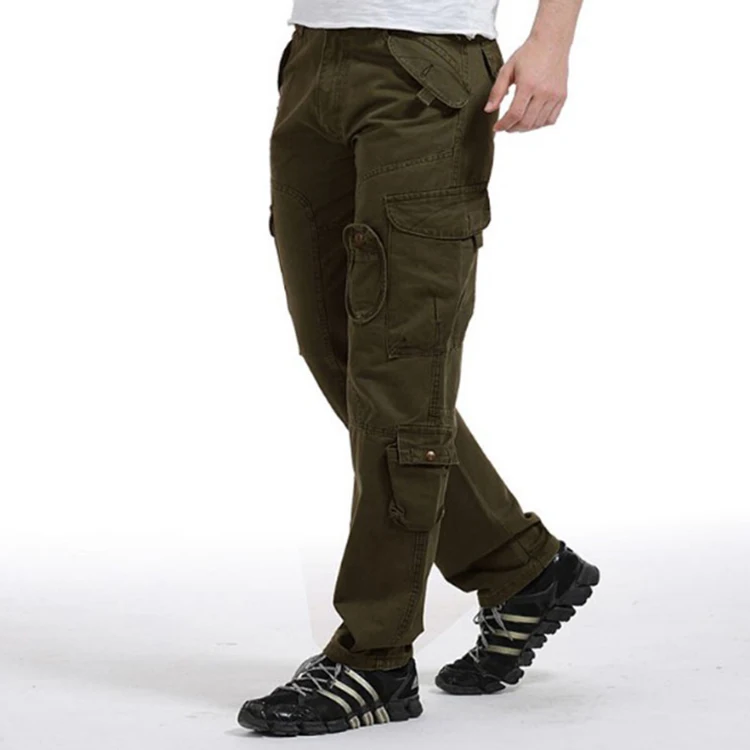 Комбинезон мужской тонкий, модные прямые свободные повседневные брюки с несколькими карманами, тактический, на лето (1600225398547)