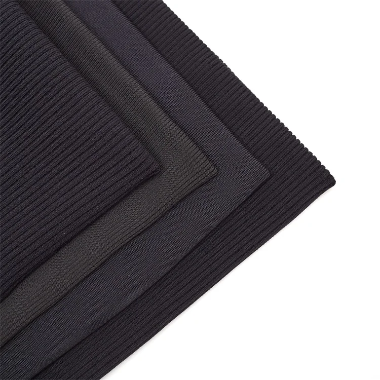 t-shirt collar rib polyester ribbon yarn for knitting