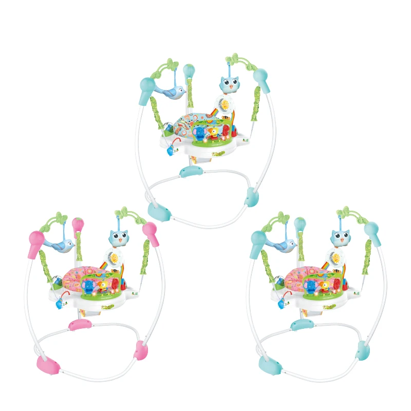 Factory Sell Safety Adjustable Baby bouncer Slip 360 Rotating Music and Light Baby Jumping Chair Swing Chair Baby Jumper