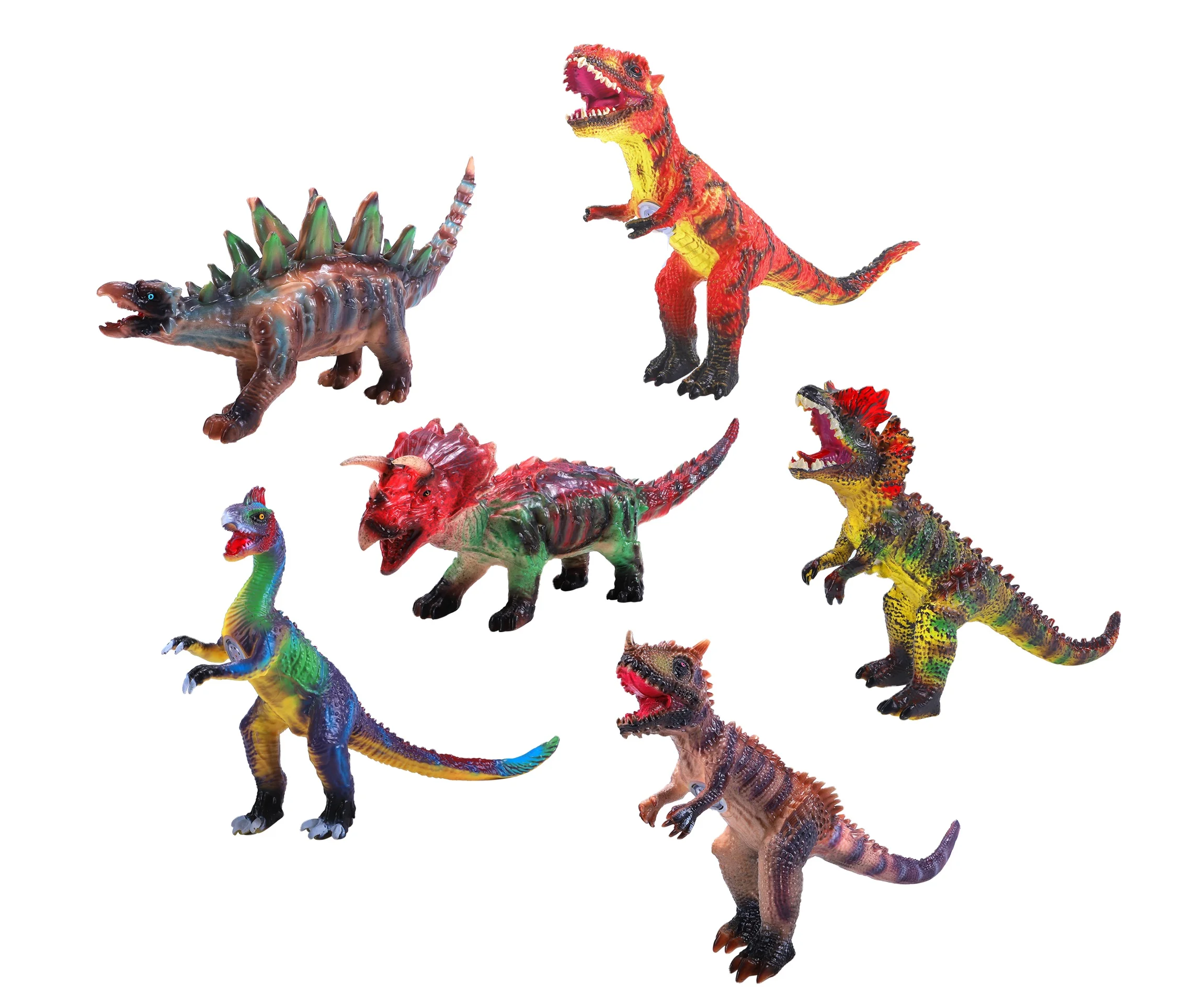 3 style mixed 14 inch simulation demon dragon toys battery operated vinyl dinosaur toys with horn lighting sound
