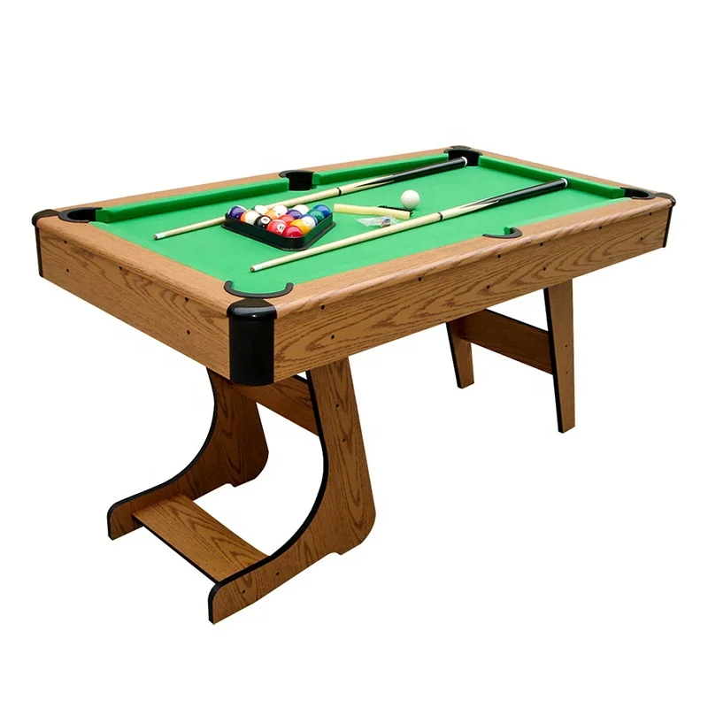 Superior 5ft Pool Table Fancy Classic Game Snooker Table Convertible Folding Leg Billiard Table