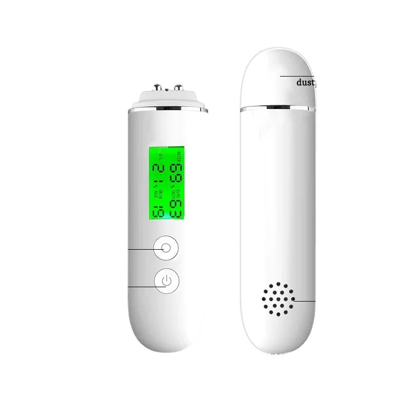 Skin Tester Face Skin Moisture&Oil Content Skin Analyzer Water Cheek Elastic Age Test Meter Fluorescent Agent Detector