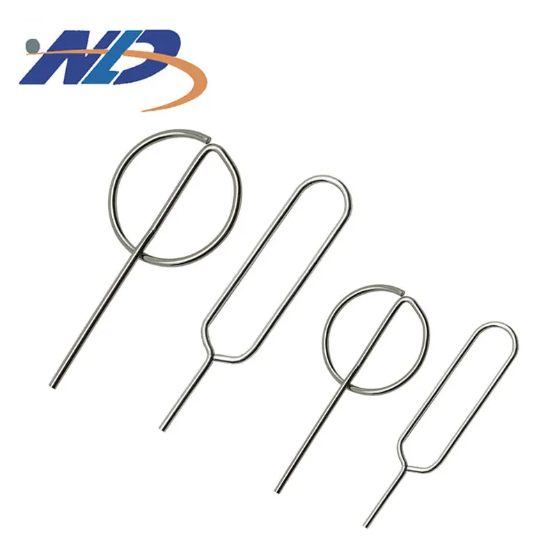 Custom key needle silver nickel plated Sim card ejector pin