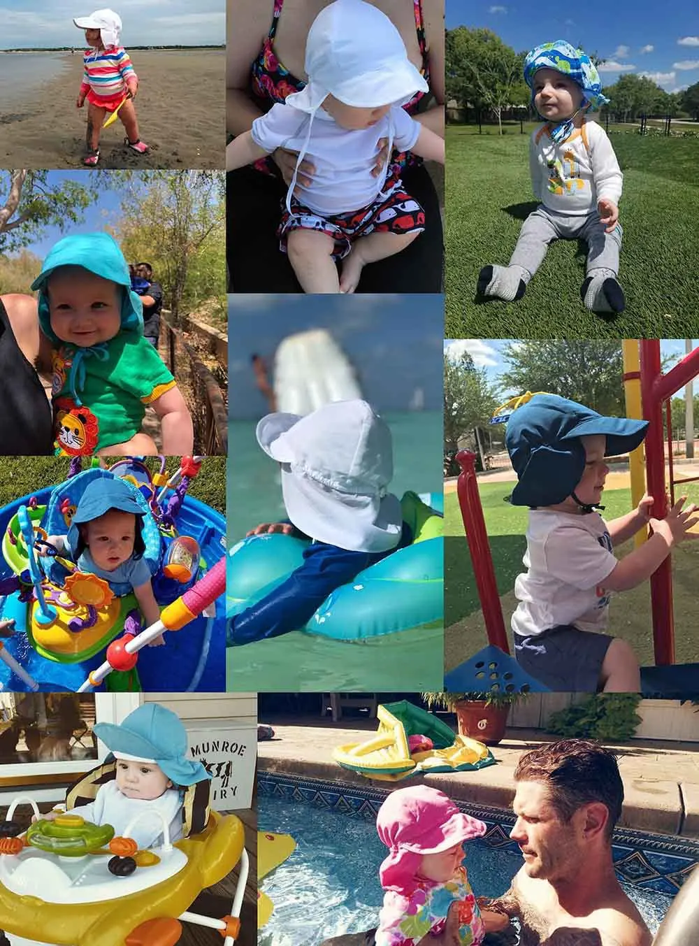 Wholesale high quality summer children hats kids  breathable bandage cute outdoor beach travel sun hat