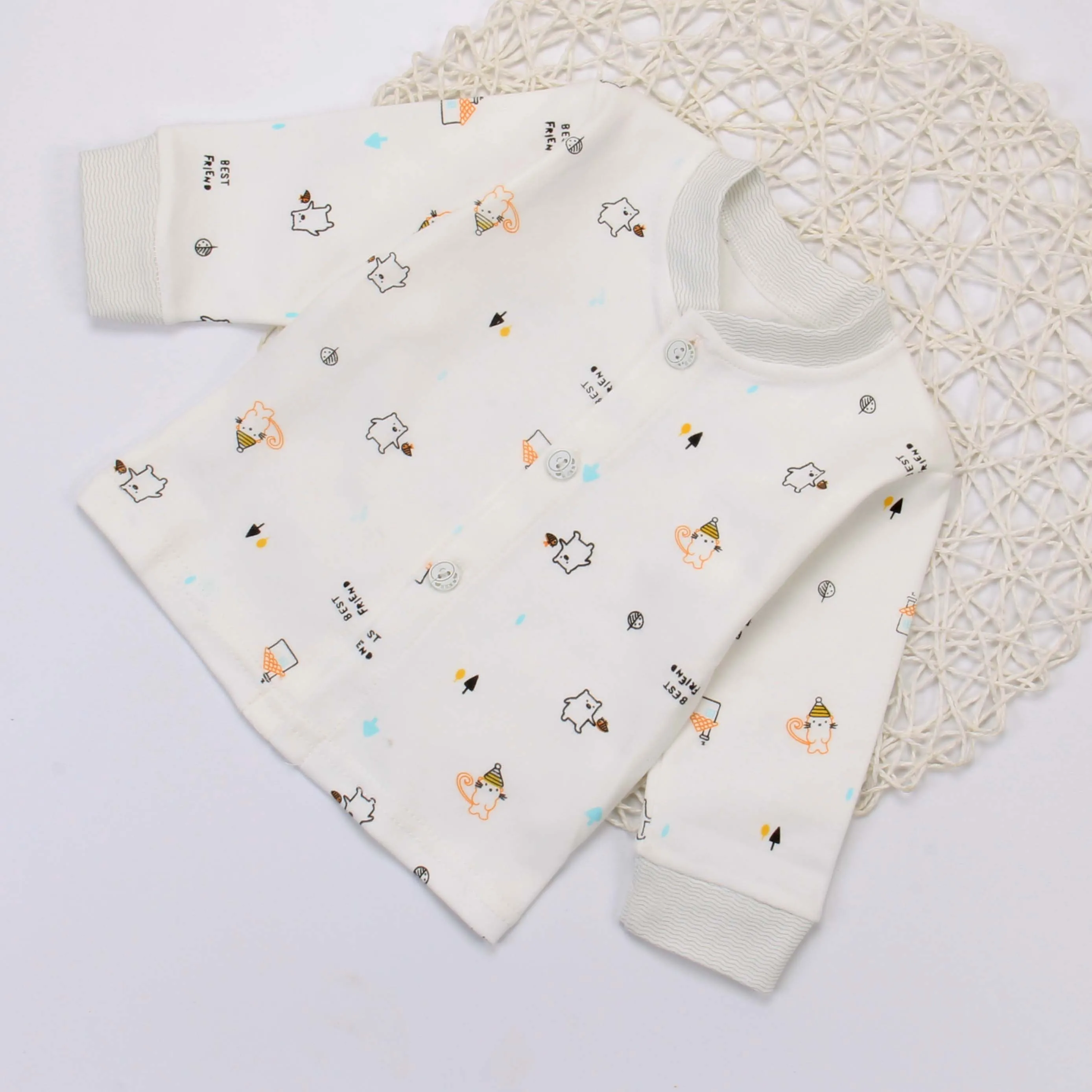 
Baby clothing brand wholesale spring and autumn baby pajamas new design baby underwear 0-3 years old T-shirt 
