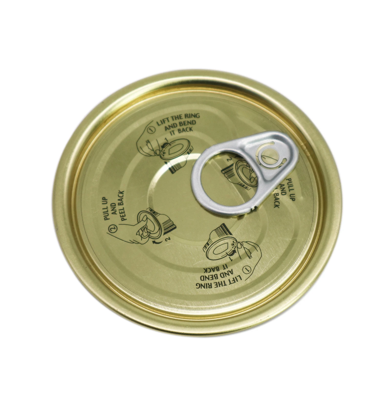 401 round easy open TFS EOE lid for food can