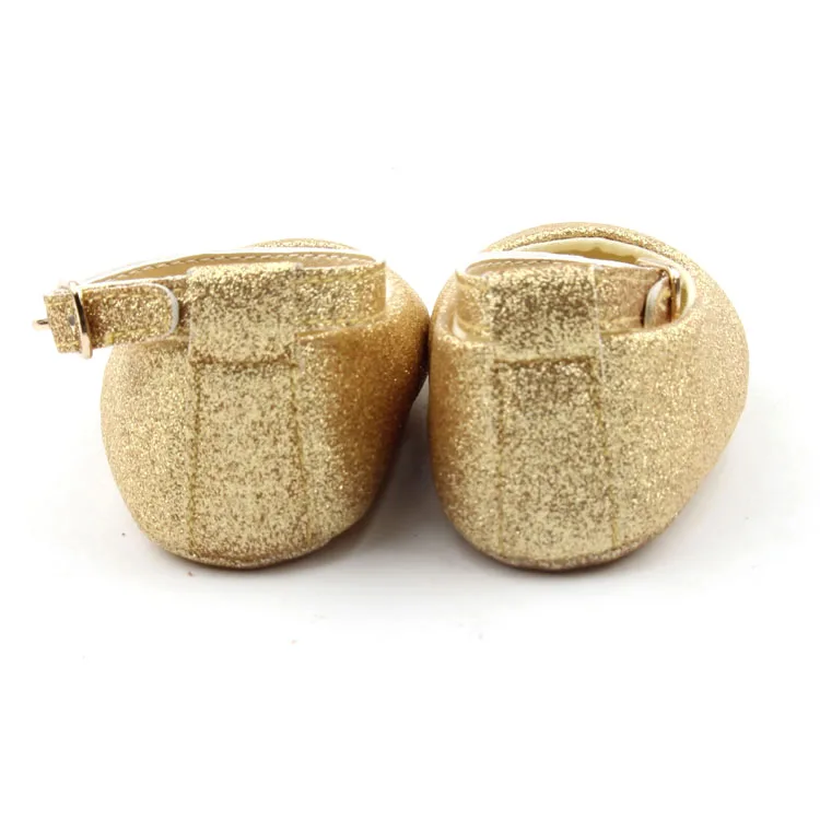 BEIBEINOYA Faux Sequins Cotton Toddler Girls Shoe Soft Sole Sizes First Baby Dress Shoes