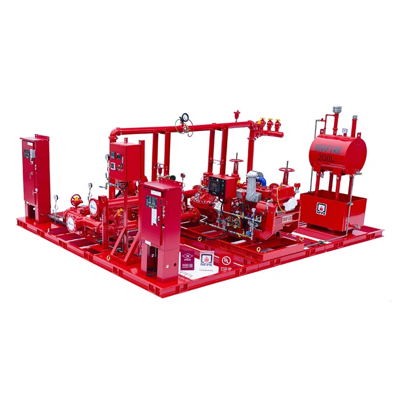 2500 gpm UL Listed and FM Approved NM Diesel Engine Firefighting Sets with Split Case Fire Pumps