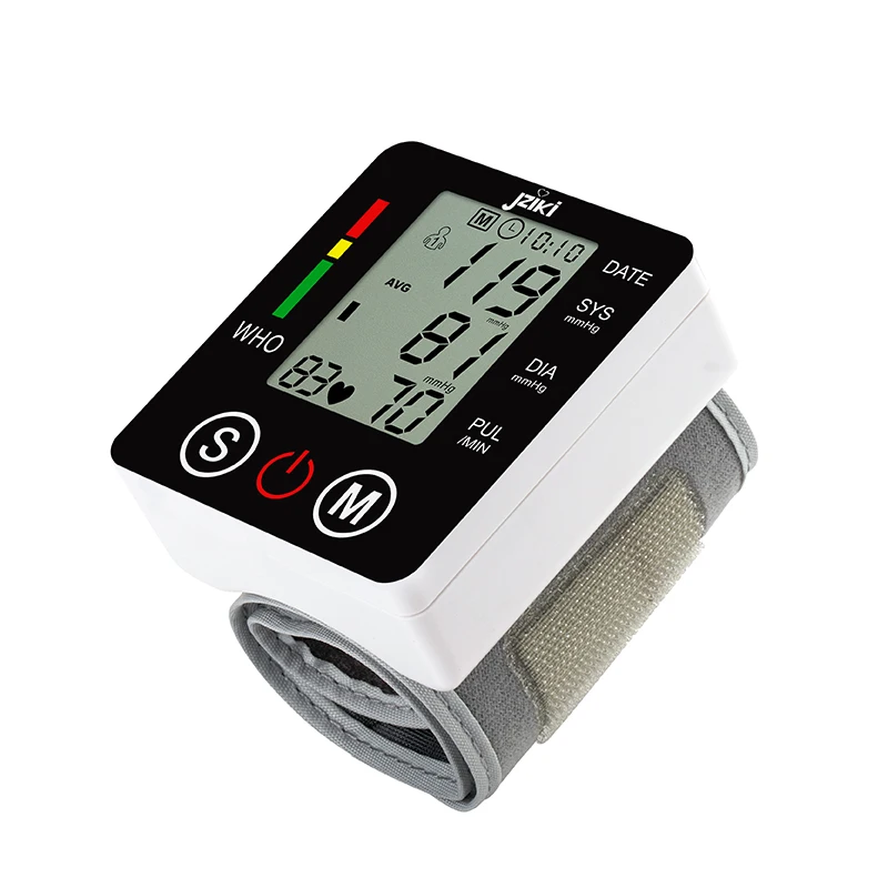 Factory Price JZIKI Sphyqmomanometer Intelligent Wrist Blood Pressure Monitor Mini Portable Tensiometer for Home Use