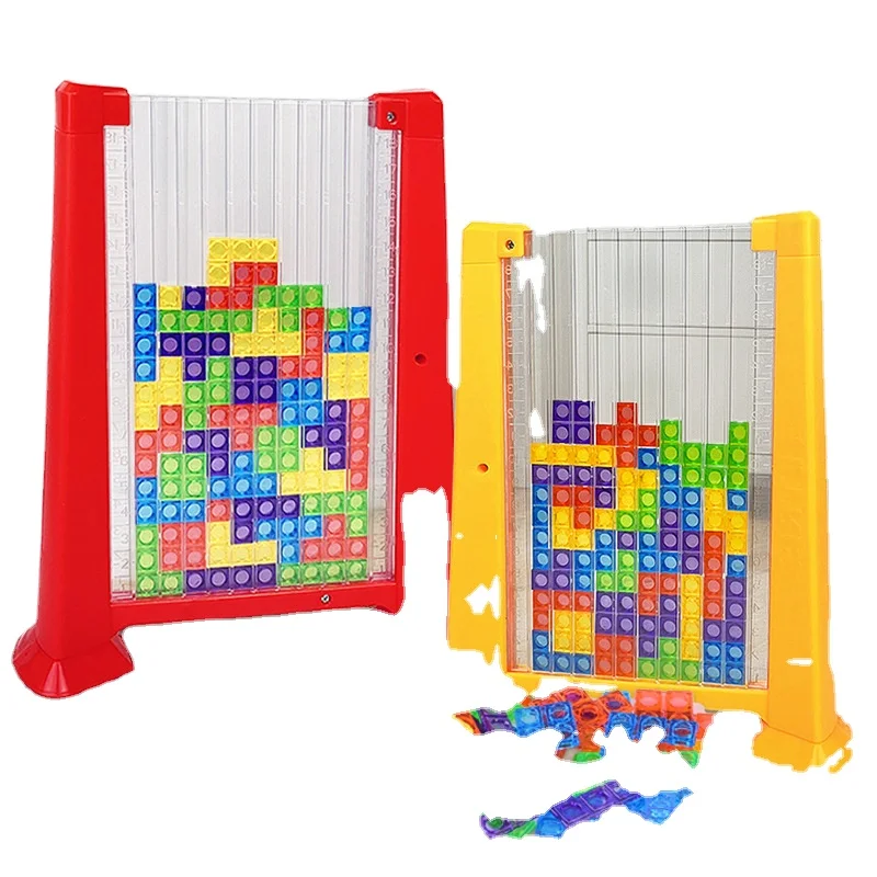 Пластиковые блоки головоломки игры Красочные 3d Tangram семейная головоломка штабелирование строительных блоков игрушки