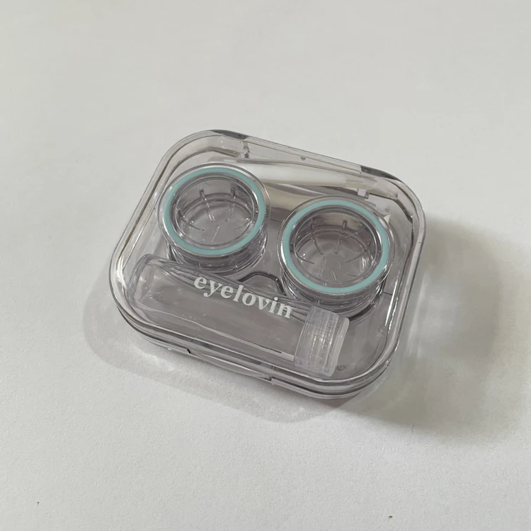 Women Contact Lenses Case Student Contact Lens Containers Daily use Easy Carrying Plastic Contact Lens Box A-600