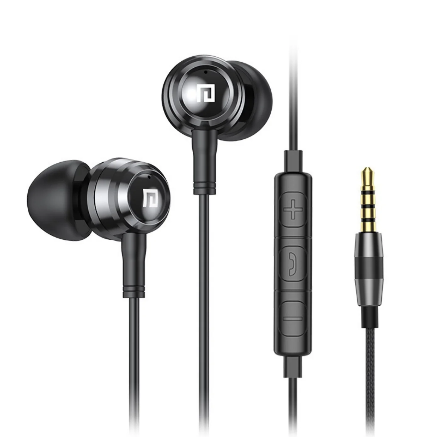 LAm100 High Quality Hybrid Earphone With Mic Hifi Bass Headphone Wired 3.5mm In Ear Earphones For Phone Mp3