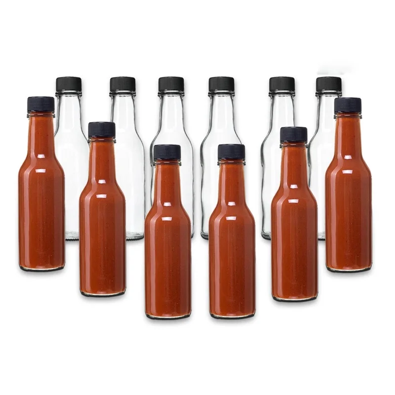 150ml  5 oz hot sauce woozy pepper chili blueberry sauce sealed inside lid salad glass tabasco tomato sauce fruit vinegar bottle