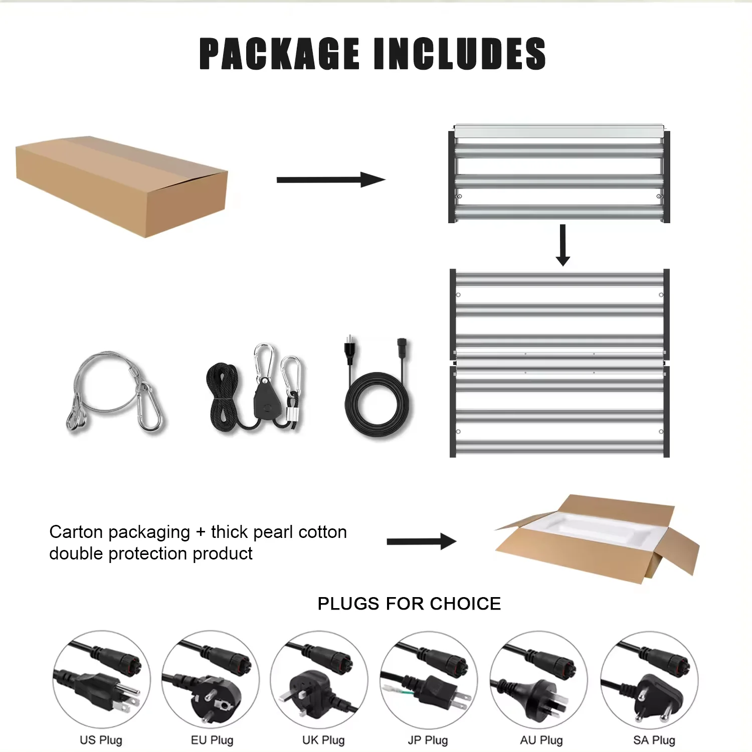 Original Samsung 1200W LED Grow Light with LM281B LM301H EVO Full Spectrum Veg Bloom IP65 Aluminum Grow Lights