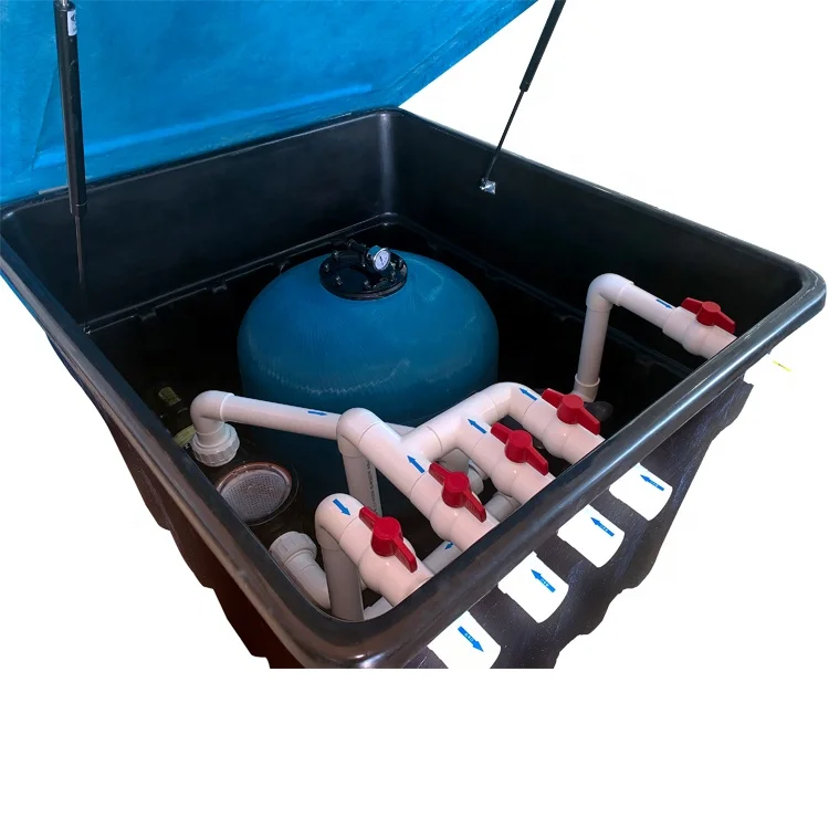 Fiberglass Underground Swimming Pool Equipment Pool Filter System in Ground Filter with Water Pump