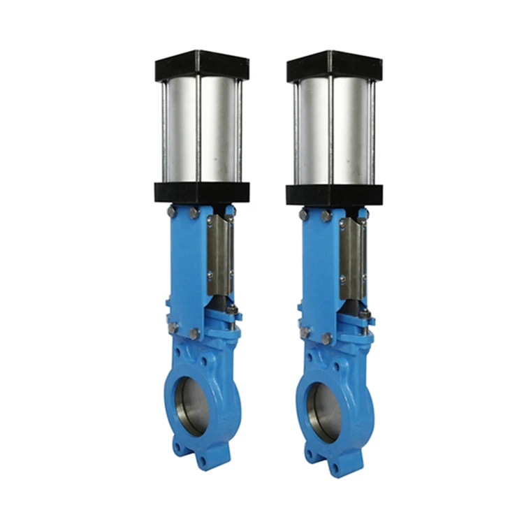 PN10 ductile iron pneumatic knife gate valve lug type for water applications