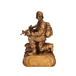 resin polyresin soldier trophy awards military trophy awards sculpture craft