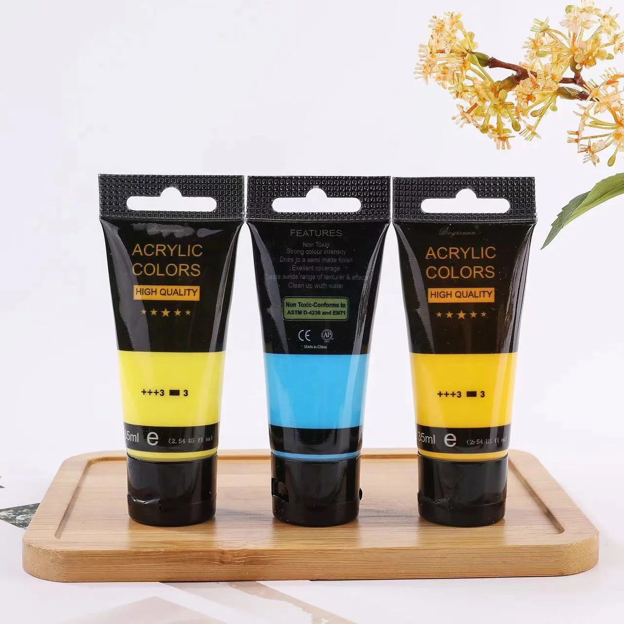 35ml 12 colors Acrylic Paint Set  24 colors Art Painting set for School Students and Art Studios