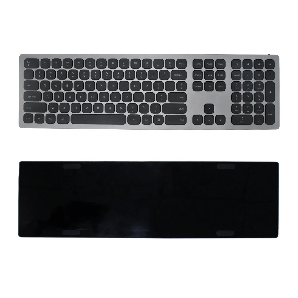 Ultra-thin wireless rechargeable office keyboard aluminum alloy home office keyboard