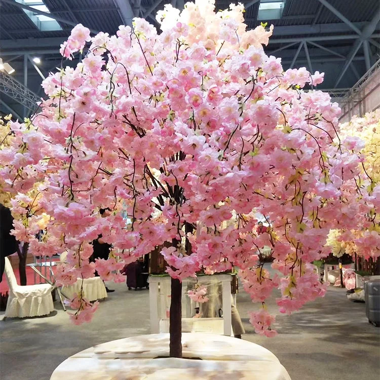Sakura 3ft 4ft 5ft 6ft 7ft 8ft 10 Indoor Pink White Weeping Artificial Cherry Blossom Tree Centerpiece Wedding