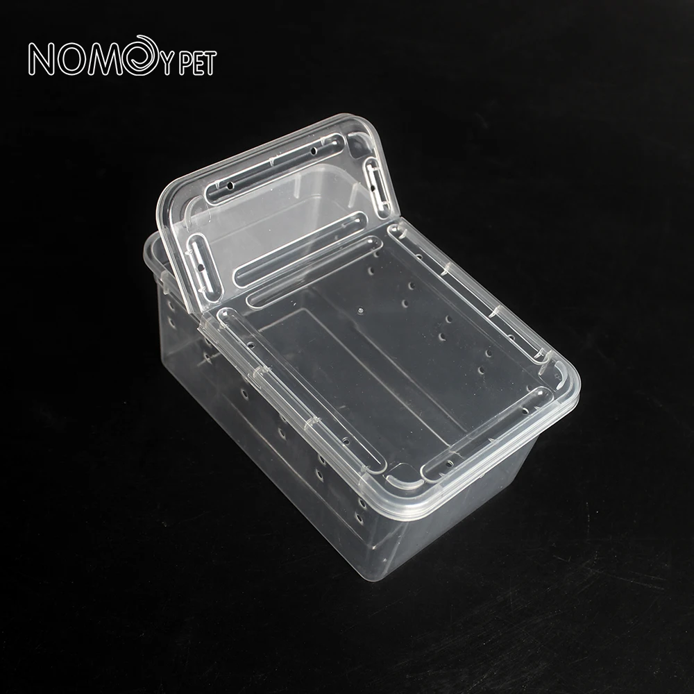 NOMOYPET small H3 transparent plastic reptile breeding box transport box for gecko snake spider