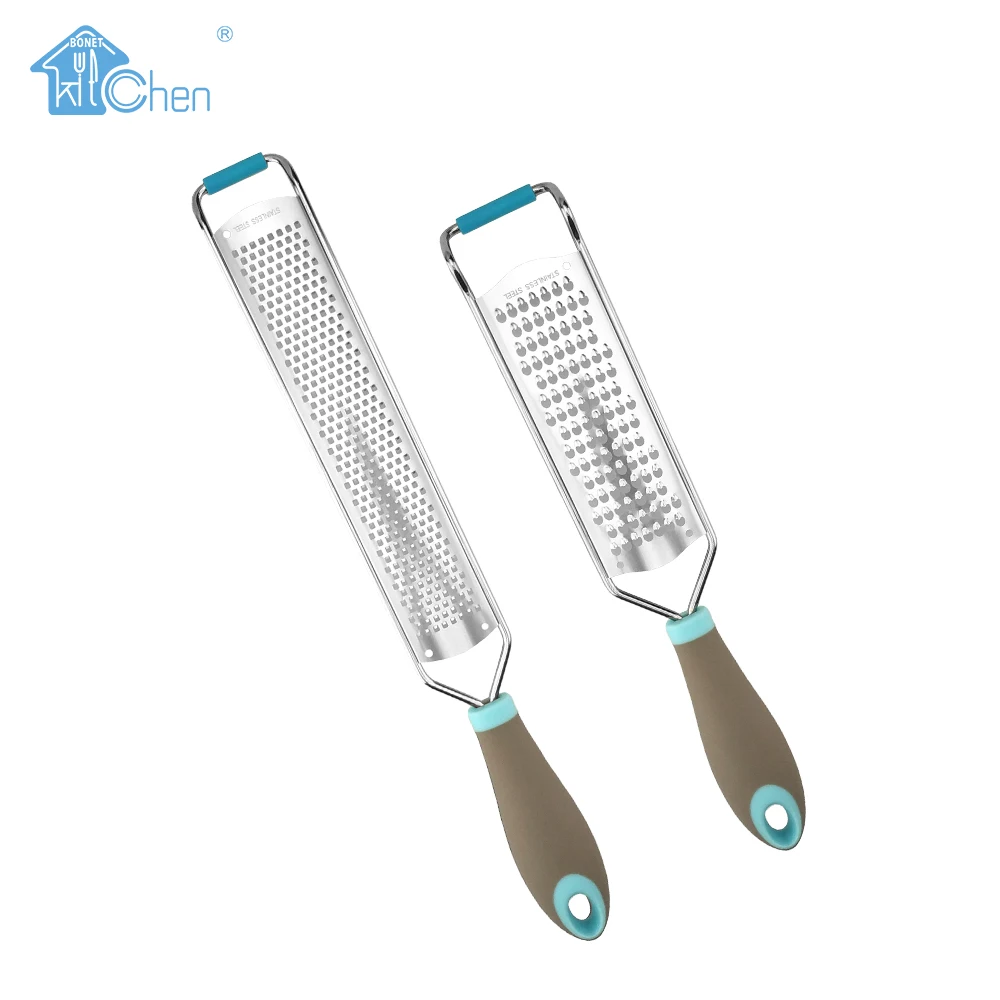 Hot Selling Kitchen Accessories Flat Grater Stainless Steel Food Potatoes Fruit Vegetable Cheese Grater