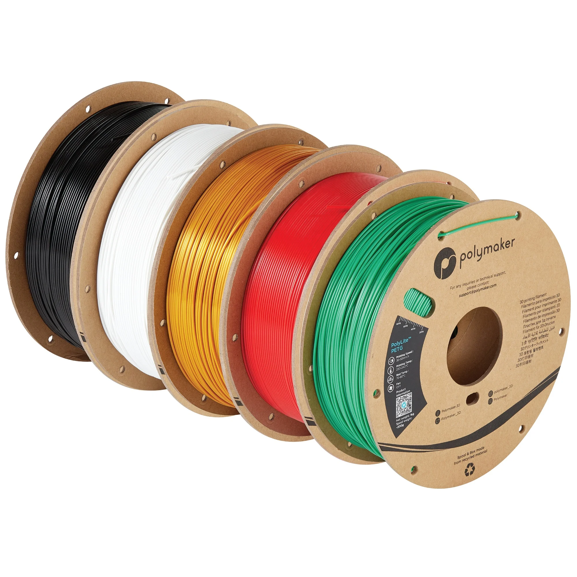 Functional Applications Maker 1kg / 1.75mm / 2.85mm Polymaker PolyLite Printer 3D Printing  PETG Filament