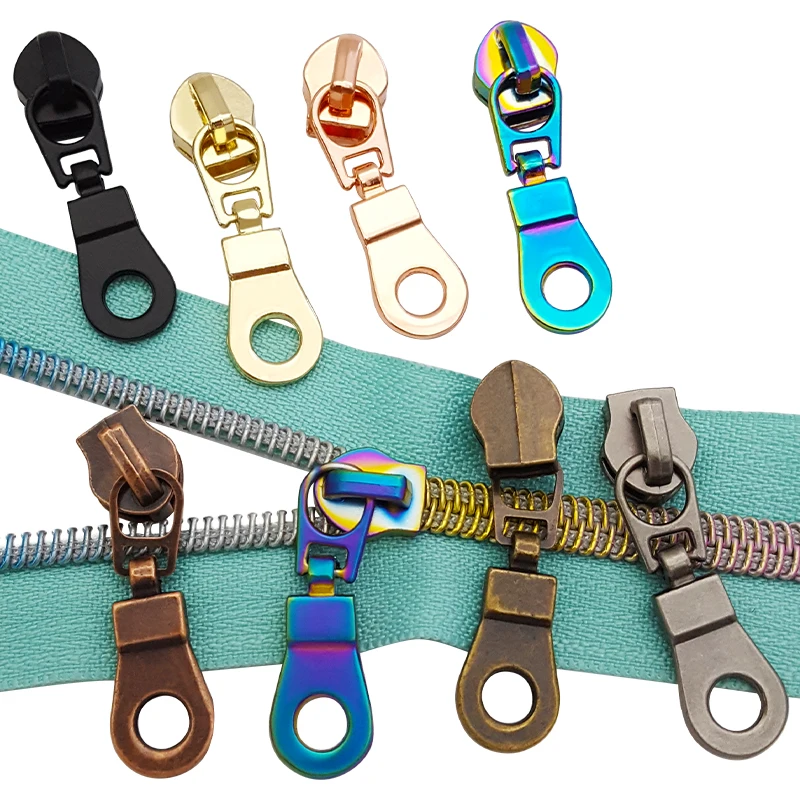 Custom Clothing Bag Rainbow Metal Zipper End Branding Manufacturer