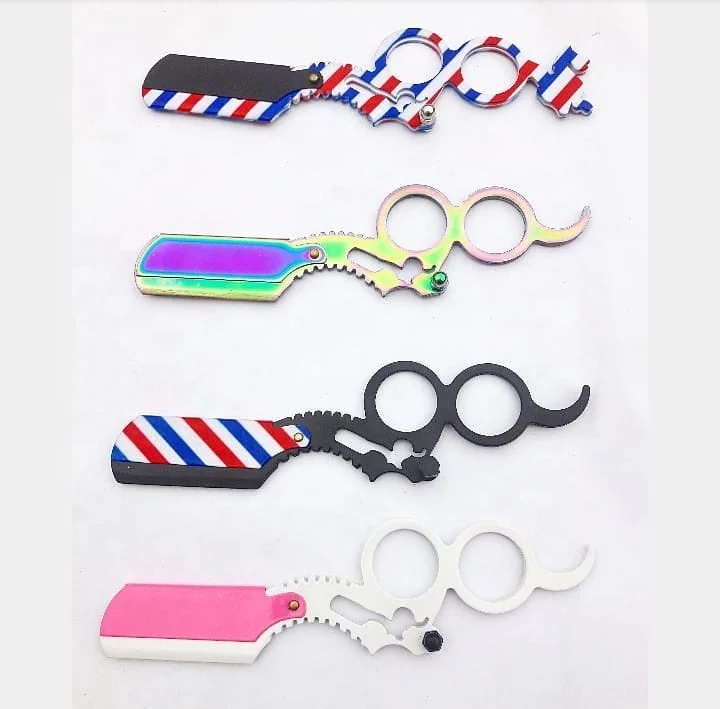 Ready To Ship Hair Styling Thinning Razor Best Quality Customized Stainless Steel Adjustable Finger Shaving Razor