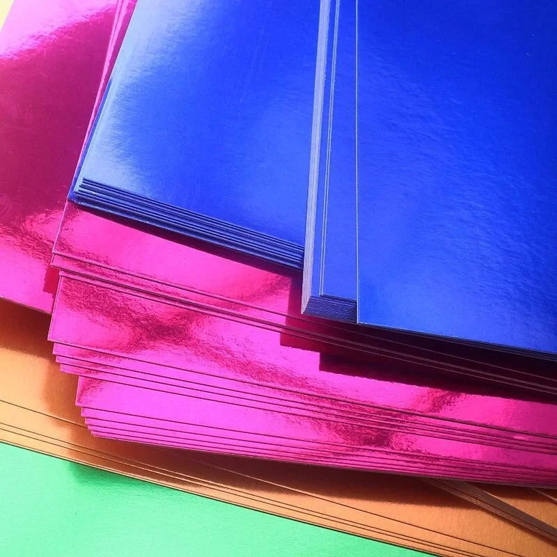 
High Quality wholesale 787*1092mm 889*1194mm standard size metallized gold holographic paper 