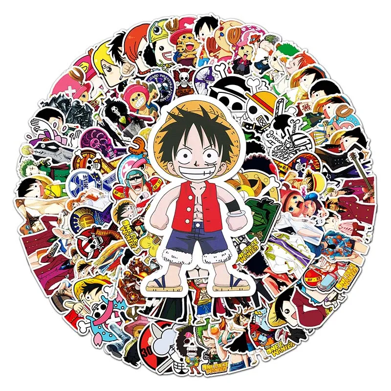 106PCS Factory Direct Sales Waterproof Decorative Laptop Car Custom Stickers Japan Anime Cartoon Sticker